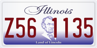 IL license plate Z561135