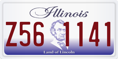 IL license plate Z561141