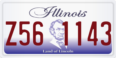 IL license plate Z561143