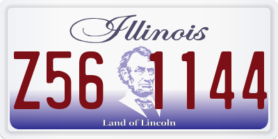 IL license plate Z561144