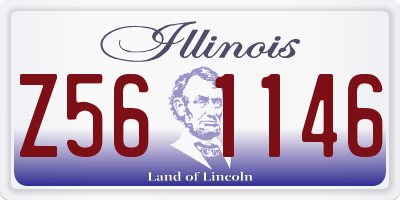 IL license plate Z561146