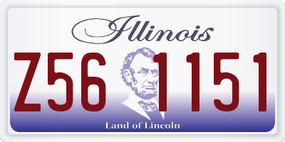 IL license plate Z561151