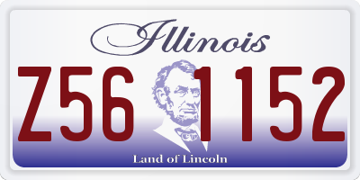 IL license plate Z561152