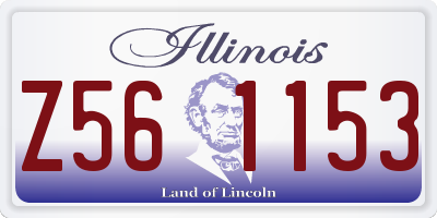 IL license plate Z561153