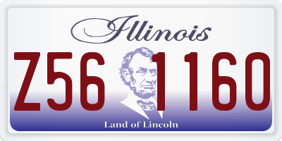 IL license plate Z561160