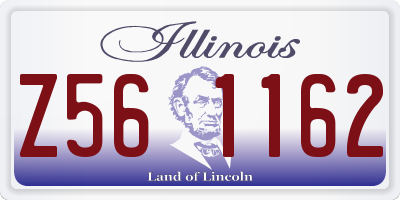 IL license plate Z561162
