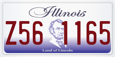 IL license plate Z561165