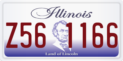 IL license plate Z561166