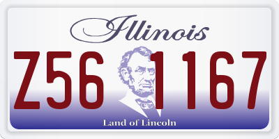 IL license plate Z561167