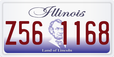 IL license plate Z561168