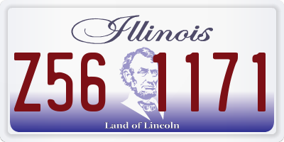 IL license plate Z561171
