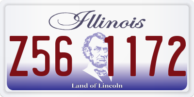 IL license plate Z561172