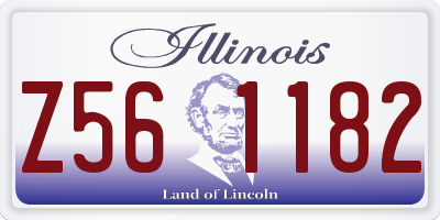 IL license plate Z561182