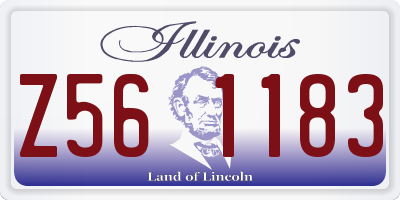 IL license plate Z561183