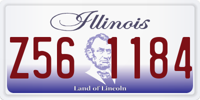 IL license plate Z561184