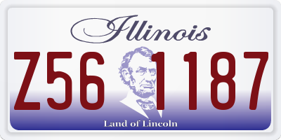 IL license plate Z561187
