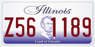 IL license plate Z561189