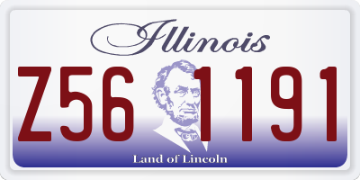 IL license plate Z561191