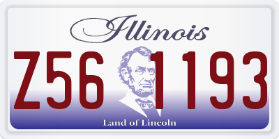 IL license plate Z561193