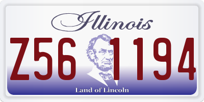 IL license plate Z561194