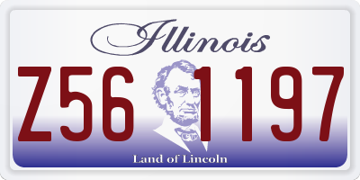 IL license plate Z561197