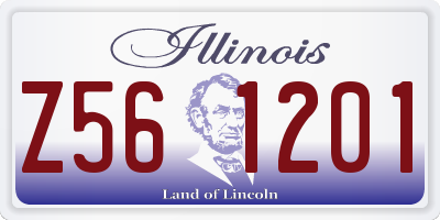 IL license plate Z561201