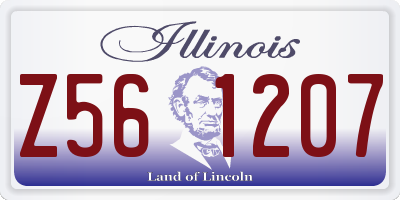 IL license plate Z561207