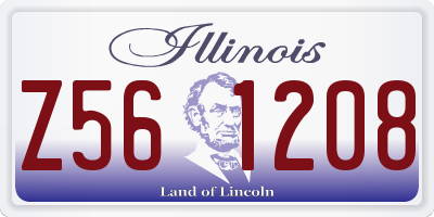 IL license plate Z561208