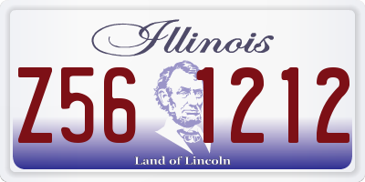 IL license plate Z561212