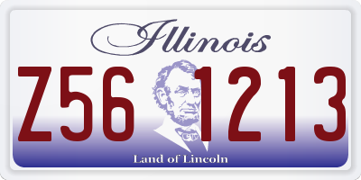 IL license plate Z561213