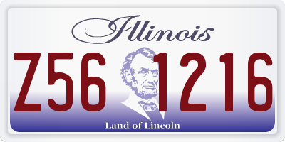 IL license plate Z561216
