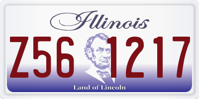 IL license plate Z561217
