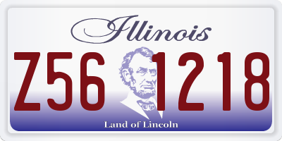 IL license plate Z561218