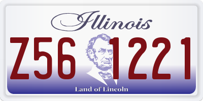 IL license plate Z561221