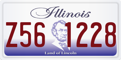 IL license plate Z561228