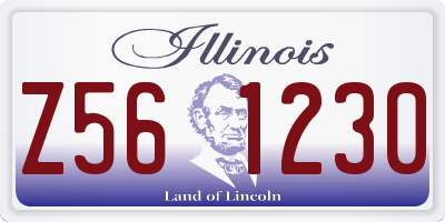 IL license plate Z561230