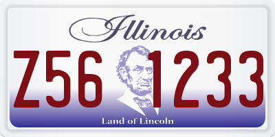 IL license plate Z561233