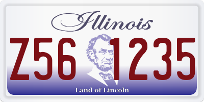 IL license plate Z561235