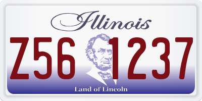 IL license plate Z561237