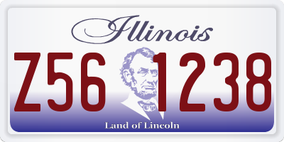 IL license plate Z561238