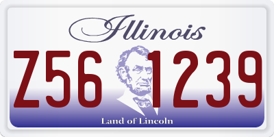IL license plate Z561239