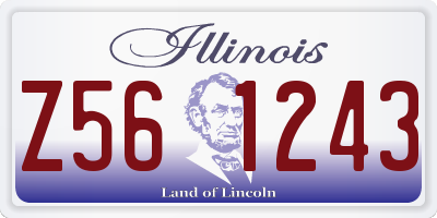 IL license plate Z561243