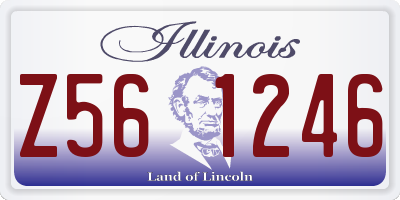 IL license plate Z561246