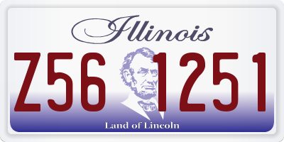 IL license plate Z561251
