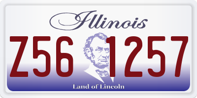 IL license plate Z561257
