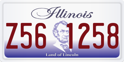 IL license plate Z561258