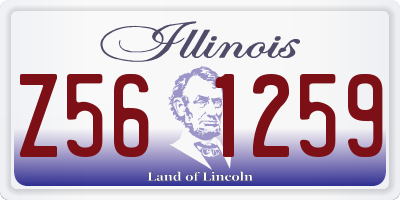 IL license plate Z561259