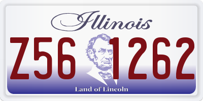 IL license plate Z561262