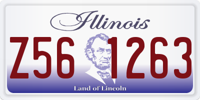 IL license plate Z561263