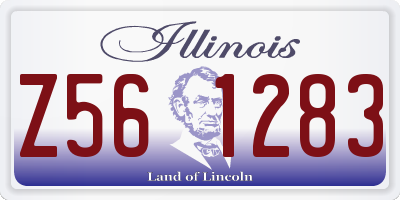 IL license plate Z561283